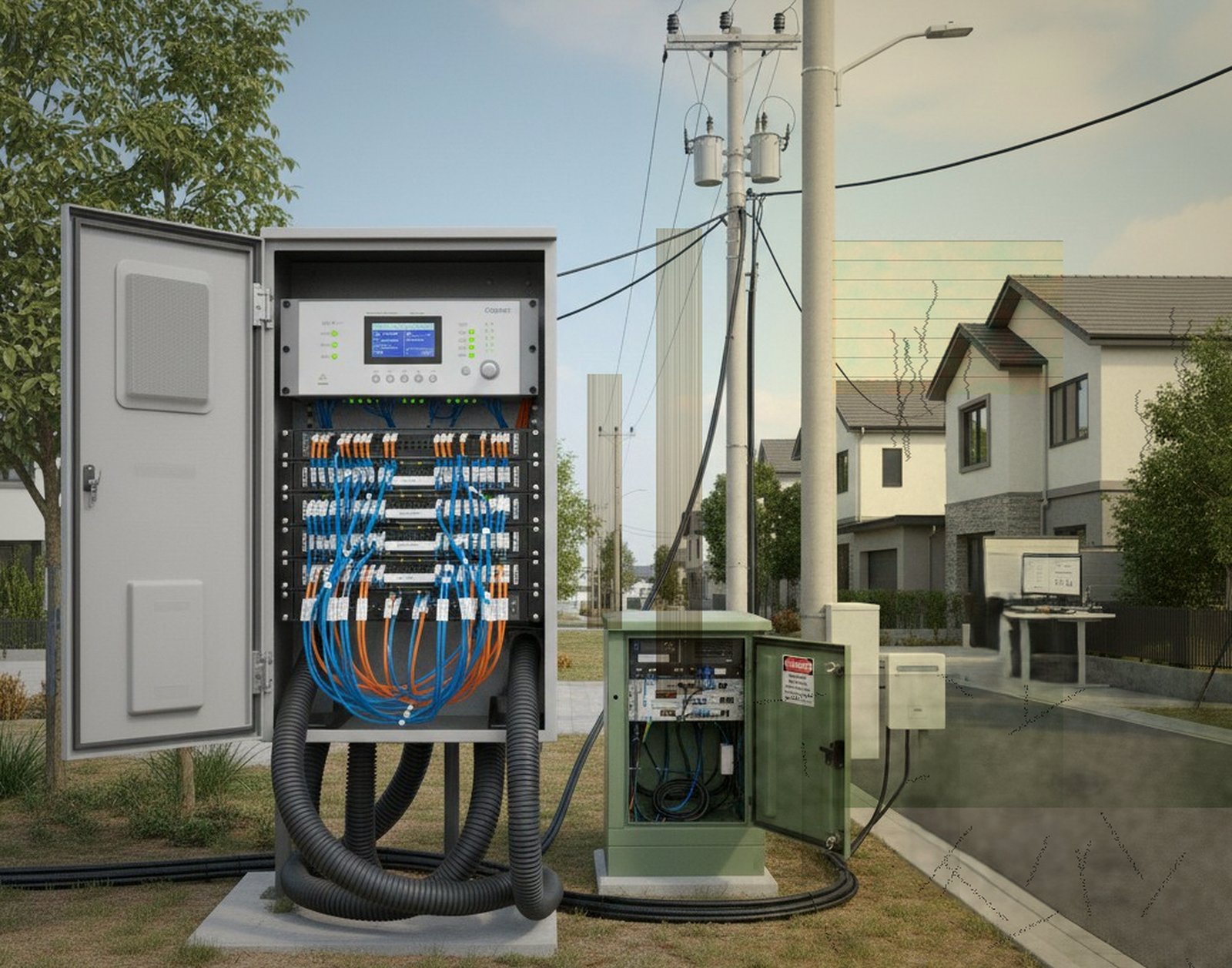 Infraestructura de fibra óptica PON monitoreada por ALM